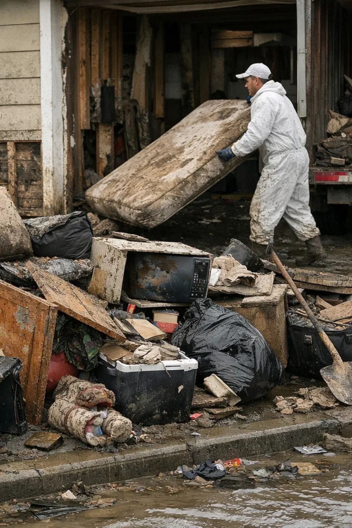 Débarras complet d’un logement insalubre après sinistre à Saint-Michel
